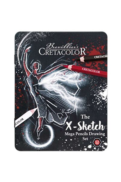 CretaColor Mega Sketching Pencil Set 12 Pieces - the X-Sketch