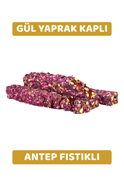 Gül Yaprağı Kaplamalı Antep Fıstıklı Kral Lokum 500 Gr