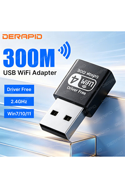 Choice محول واي فاي USB طويل المدى N300 بسرعة 300 ميجابت في الثانية، ثنائي ال...