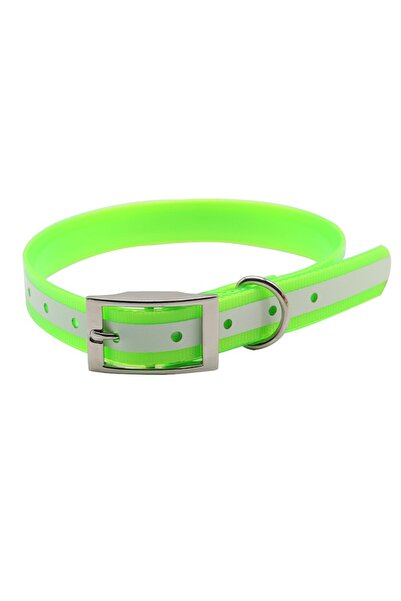 Choice L Green High Quality Pet Dog Collar TPU+Nylon Night Glowing Reflective...