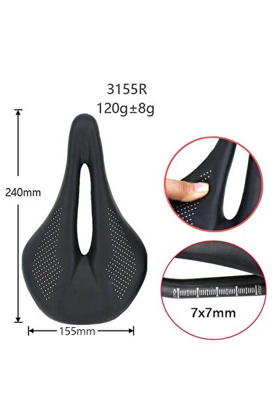 Choice 240x155mm 3155R ELITA ONE MTB/Road Bike Saddle 240*143mm Carbon Rails7...
