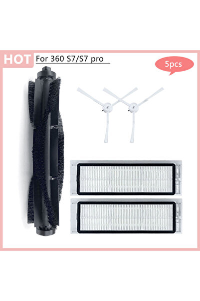 Choice4 15 For Qihoo 360 S7 Smart Robot Vacuum Cleaner Main Side Brush Hepa F...