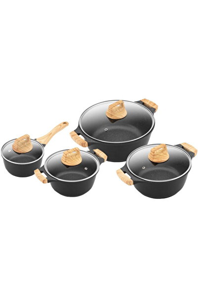 ETA Set 4 vase de gatit Titanium II 5929 90000, suprafata speciala antiaderen...