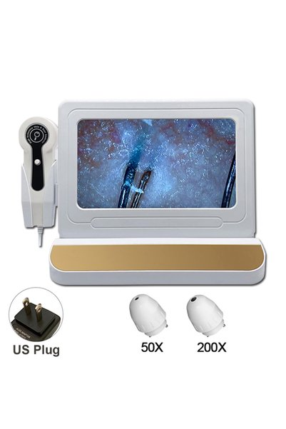 Choice1 US Plug 200/50X Skin Hair Scalp Detector Dermascope For Skin Scanner ...