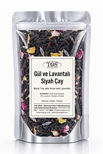 TOS The Organic Spices Tea with Black Rose and Lavender - 40 g (1St) Quality)...