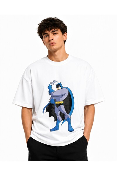 Inscriptie Tricou Unisex Bumbac Premium Casual " The bold Batman "