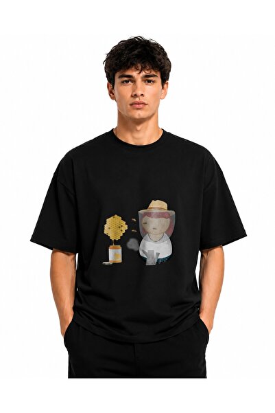 Inscriptie Ουνισέξ Βαμβακερό T-Shirt Υψηλής Ποιότητας  "Honeycomb 2 "