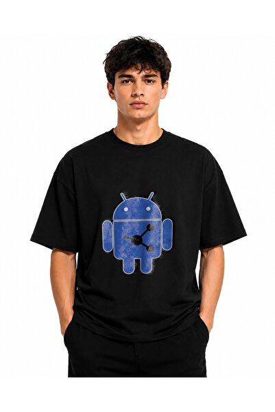 Inscriptie Unisex Premium Cotton Casual T-Shirt "Android share"