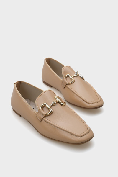 Capone Outfitters Candi Women's Loafer with Metal Buckle