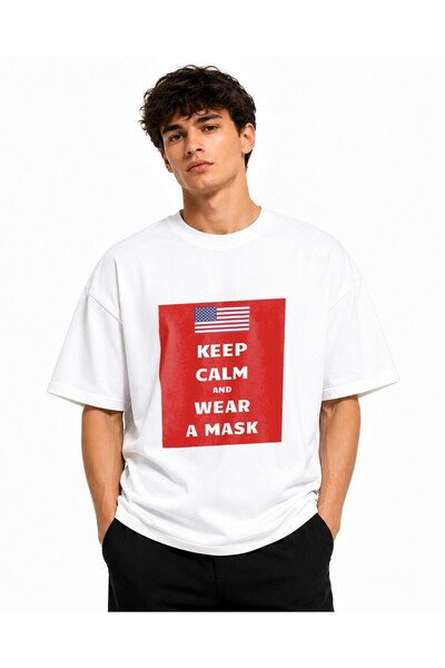 Inscriptie Tricou Unisex Bumbac Premium Casual " SUA - Poarta masca ! "