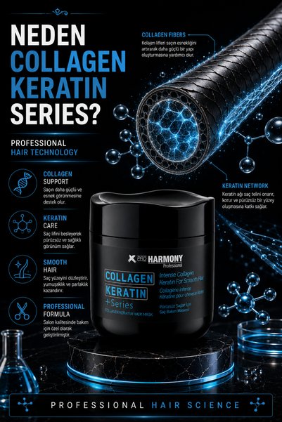 X Pro Harmony Collagen Keratin Hair Mask Hair Care Mask for Smooth Hair 500 ml