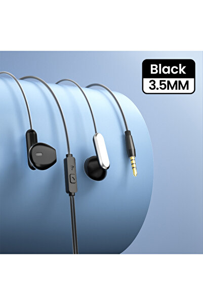 Choice3 سماعات رأس سلكية سوداء 3.5 مم/Type-C فوق الأذن، سماعات HiFi للمكالمات...