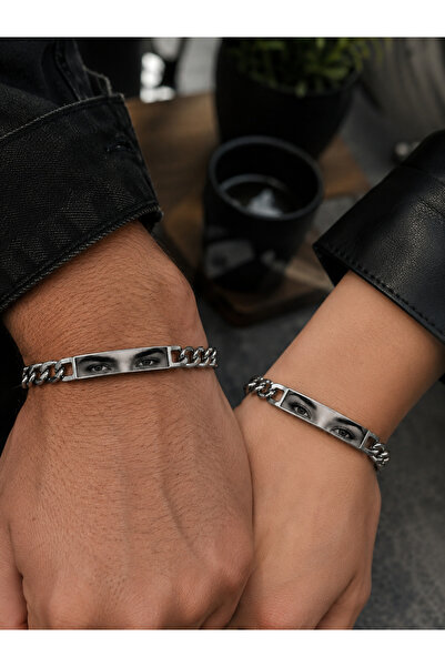 Named Bracelet Men's Steel Bracelet Valentine Gift Couple Bracelet