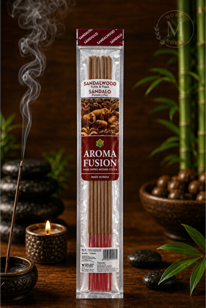Morey Aroma Fusion 10 Adet Organik Çubuk Tütsü 1 Paket (50 CM - 3 SAAT YANMA ...