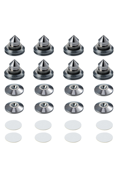 Choice1 black Pailvens Loudspeaker Spikes Set of 8 Loudspeaker Feet Height Ad...