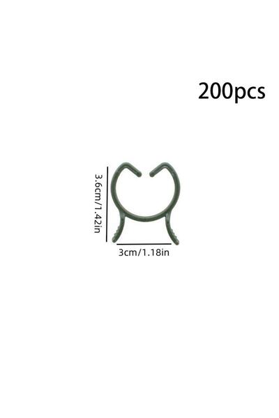 Choice4 200pcs L 100/200pcs Plant Clips, 3 Size Clips for Attaching Plants, G...