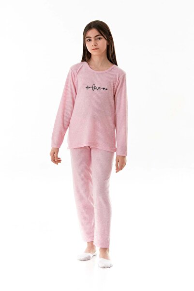 Fulla Moda Set de pijamale pentru fete cu imprimeu Love
