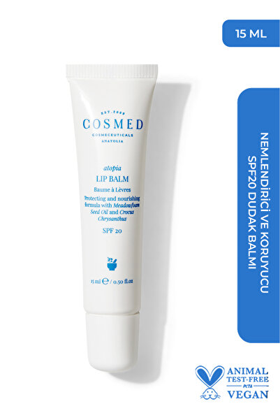 COSMED Nemlendirici ve Koruyucu SPF20 Dudak Balmı /Atopia LİP BALM 15 ML