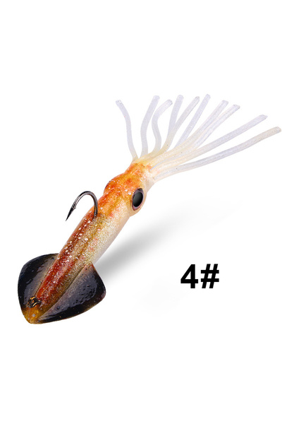 Choice 14cm 36g Color4 WEIHE 14cm 36g 5colors Artificial Soft Squid Lure Soft...