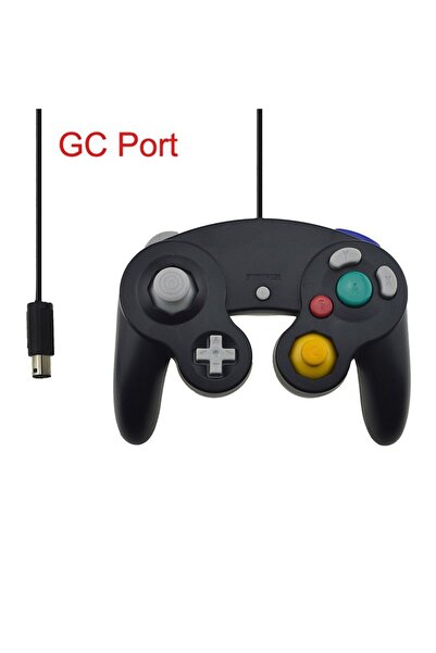 Choice وحدة تحكم سلكية بمنفذ USB من GC باللون الأسود لجهاز نينتندو سويتش ولوح...