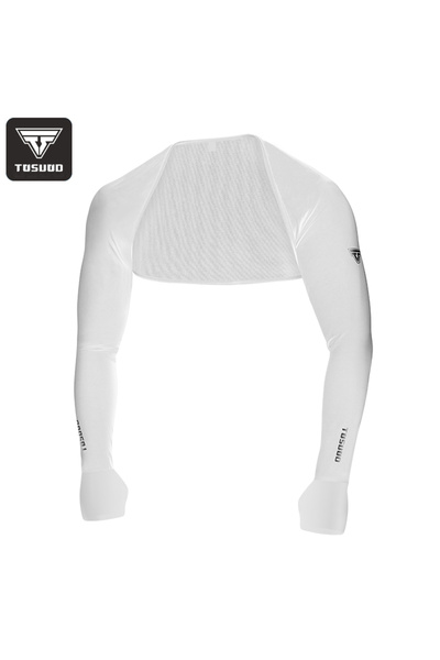 Choice17 M White handguard TOSUOD Men’s Ice Silk Sun Protection Shawl Arm Sle...