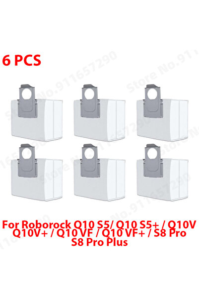 Choice14 roborock 6 PCS For Roborock Q10 S5 / Q10 S5+ / Q10V / Q10V+ / Q10 VF...
