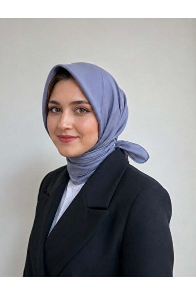 Armine Plain Silk Scarf - 17 Dark Gray Twill