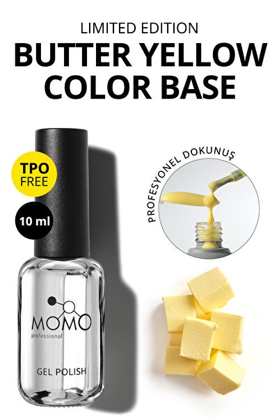 MOMO professional Limited Edition, Butter Yellow, French Cover Rubber Base Co...