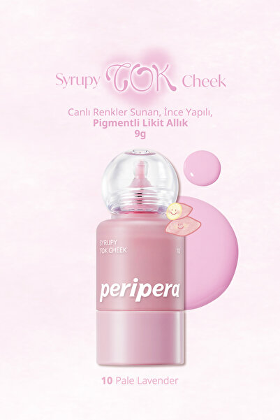 PERIPERA İnce Yapılı, Ciltle Bütünleşen, Pigmentli Likit Allık Syrupy Tok Che...