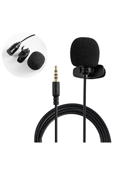 Choice ميكروفون خارجي محمول MC01A رباعي الأقطاب مقاس 3.5 مم بدون استخدام اليد...