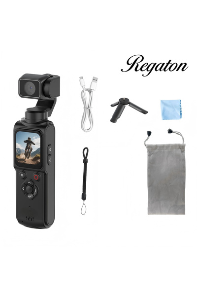 choice2 With 64GB Card black Regaton 4K Action Camera 330° Face Tracking Gimb...