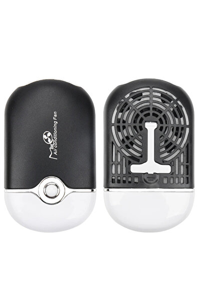 Choice A0036-1 قطعة مروحة نفخ رموش صغيرة سوداء اللون قابلة للشحن عبر منفذ USB...