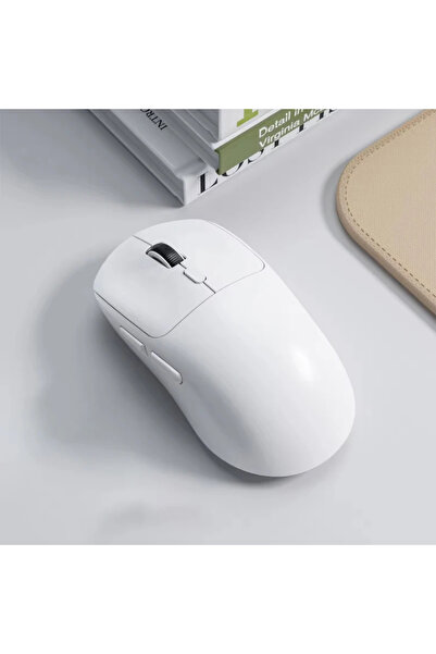 Choice1 White New Model 348 Tri-Mode Wireless Mouse Bluetooth 2.4G Wired Rech...