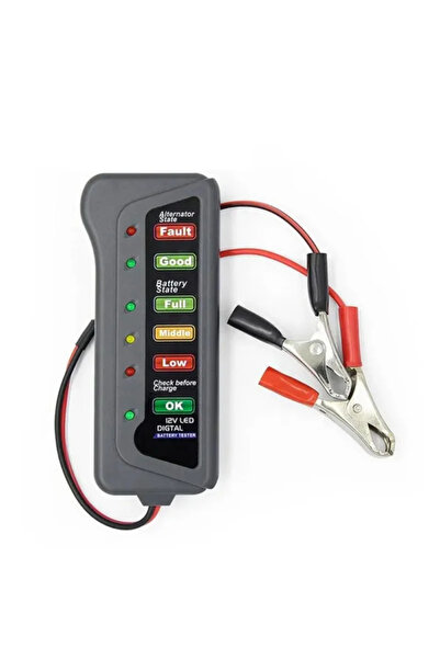 Choice 1PCS 12V Digital Battery Tester 6 LED Lights Display Car Motorcycle Ba...