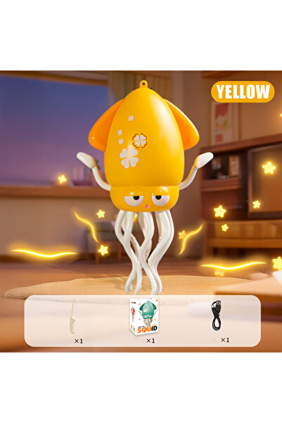 Choice1 Yellow Dacing Squid Electronic Dancing Squid Toys With Lights Music D...