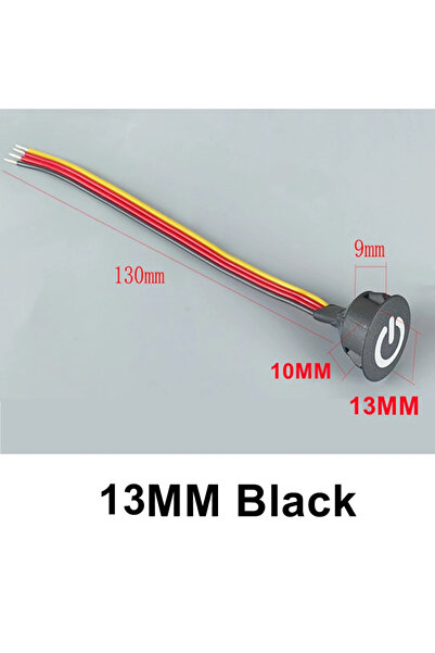 choice2 DC3.7-24V 4PCS 13MM Black 4-1PCS Smart Dimmable Home Touch Sensor But...