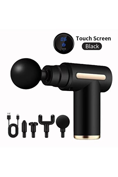 Choice Type C Charge touch screen Black New Portable Fascia Massage Gun Deep ...