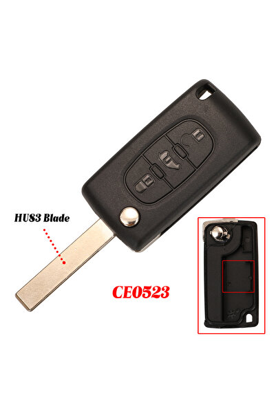 Choice مفتاح سيارة عن بعد لسيارة Citroen CE523 HU83 jingyuqin CE0523/CE0536 ل...