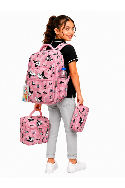 Harmela مجموعة مكونة من 3 حقائب مدرسية للأطفال من First School Character Patt...