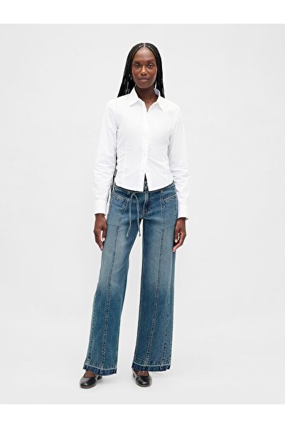 GAP Kadın Açık Mavi Low Rise '90s Jean Pantolon