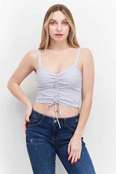 Gentle Fawn بلوزة نسائية بدون أكمام بفتحة رقبة على شكل حرف V، لون لافندر