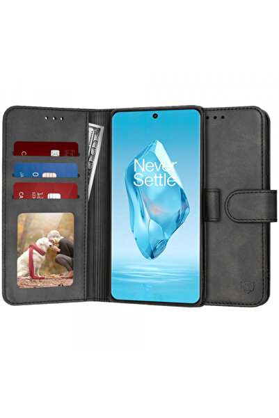 Oneplus Husa pentru 12R, Techsuit, Diary Book, Neagra