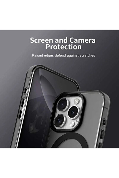 Apple Husa MagSafe pentru iPhone 16 Pro Max, Techsuit, CandyCase, Neagra