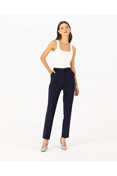 SEÇİL High Waist Classic Cut Trousers