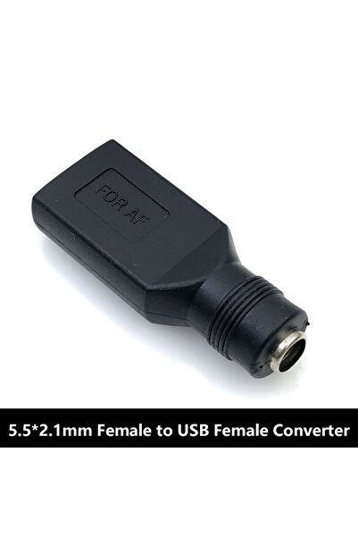 Choice كابل محول طاقة من نوع USB-A إلى DC 5.5x2.1mm، موصل ذكر/أنثى DC لـ 5