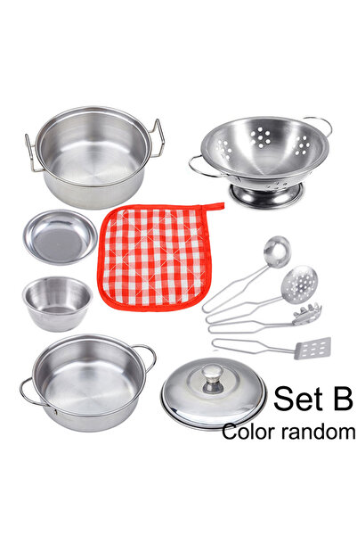 Choice4 Sets B-N Kitchen Pretend Play Accessories Toys with Stainless Steel C...