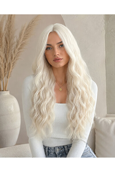 Makromehome Luxury Perçemsiz Uzun Dalgalı Peruk