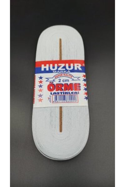 Go İthalat White - 2cm Wide Elastic Band Flat Wide 10Mt (5343)