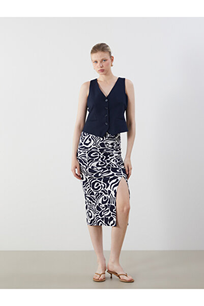 LC Waikiki Original Elastic Waist Patterned Gathered Skirt