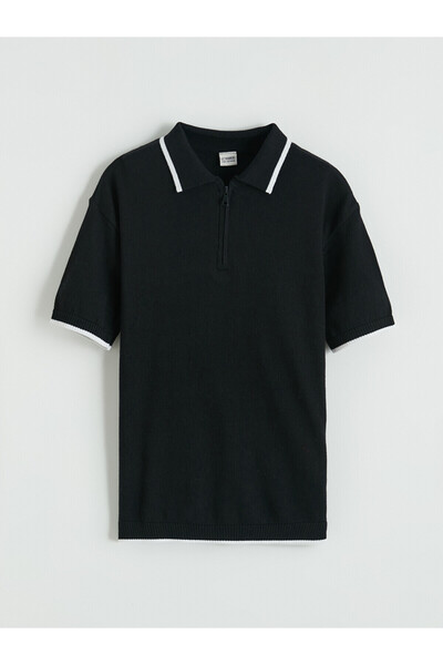 LC Waikiki Two Mt Shop Quality Polo Collar Boys' Knit Sweater